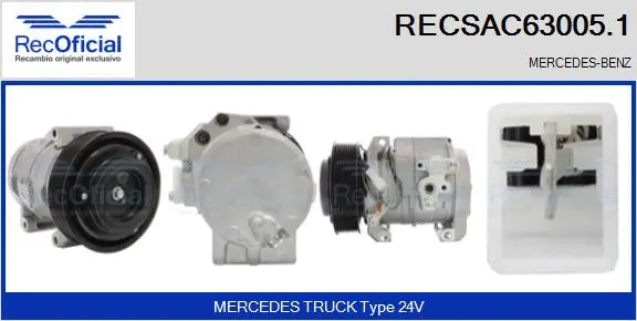 Compressor, air conditioning (RECSAC63005.1)