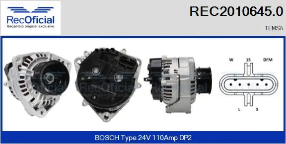 Alternator (REC2010645.0)