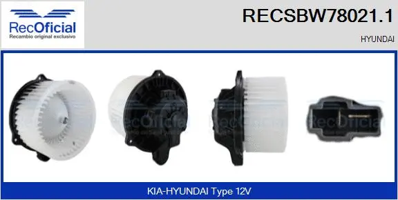 Interior Blower (RECSBW78021.1)