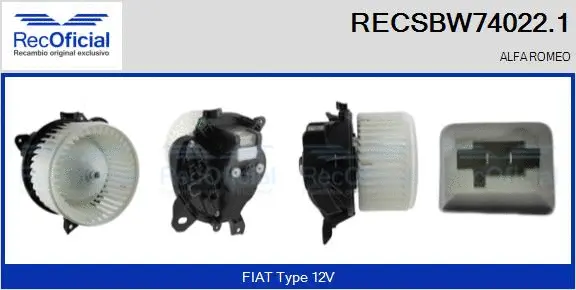 Interior Blower (RECSBW74022.1)