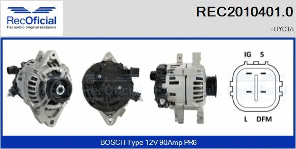 Alternator (REC2010401.0)