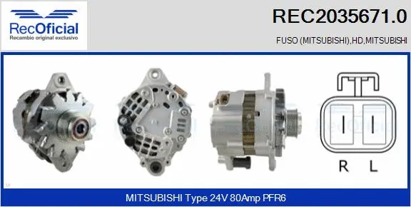 Alternator (REC2035671.0)