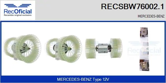 Interior Blower (RECSBW76002.1)
