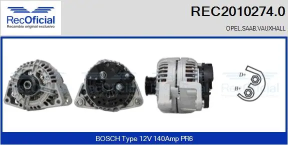 Alternator (REC2010274.0)