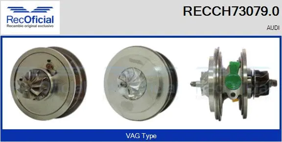 Core assembly, turbocharger (RECCH73079.0)