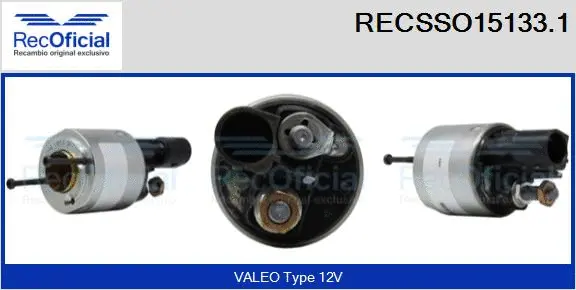 Solenoid Switch, starter (RECSSO15133.1)