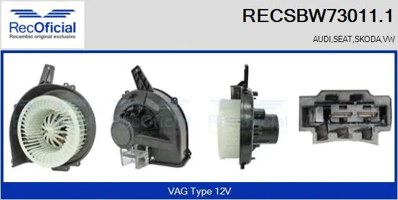 Interior Blower (RECSBW73011.1)