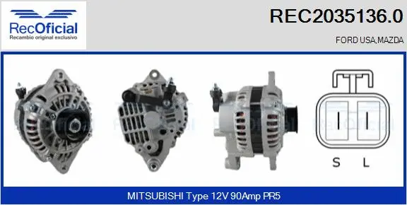 Alternator (REC2035136.0)