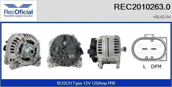 Alternator (REC2010263.0)