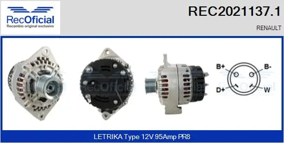 Alternator (REC2021137.1)