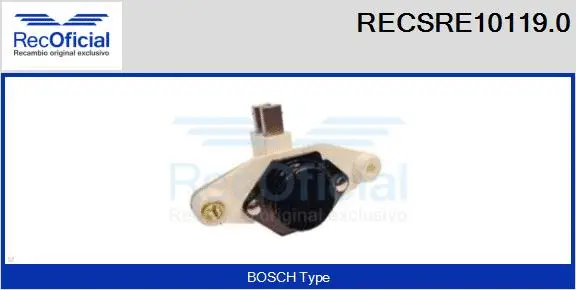 Alternator Regulator (RECSRE10119.0)