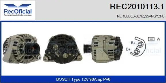 Alternator (REC2010113.1)