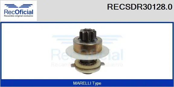 Pinion, starter (RECSDR30128.0)