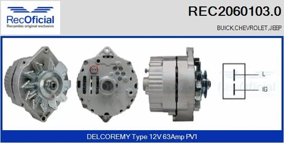 Alternator (REC2060103.0)