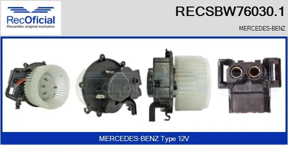 Interior Blower (RECSBW76030.1)