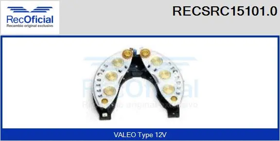 Rectifier, alternator (RECSRC15101.0)