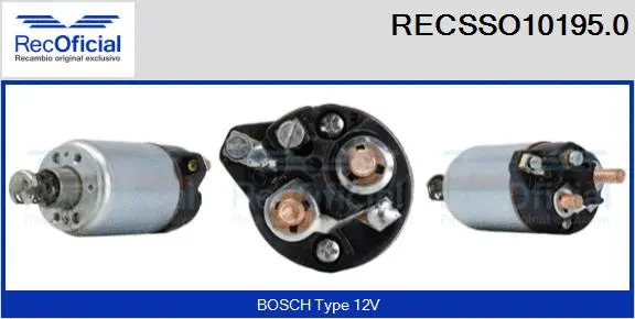 Solenoid Switch, starter (RECSSO10195.0)