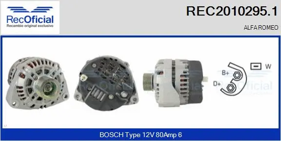 Alternator (REC2010295.1)