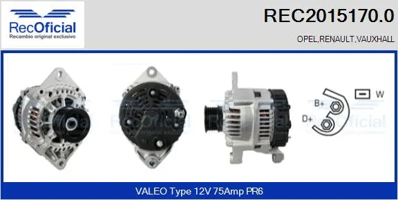 Alternator (REC2015170.0)