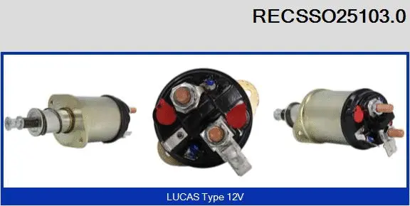 Solenoid Switch, starter (RECSSO25103.0)