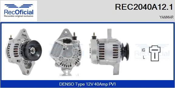 Alternator (REC2040A12.1)