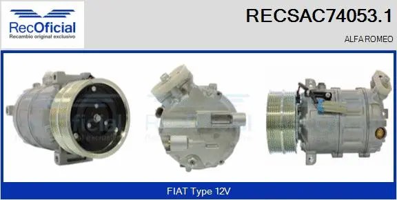 Compressor, air conditioning (RECSAC74053.1)