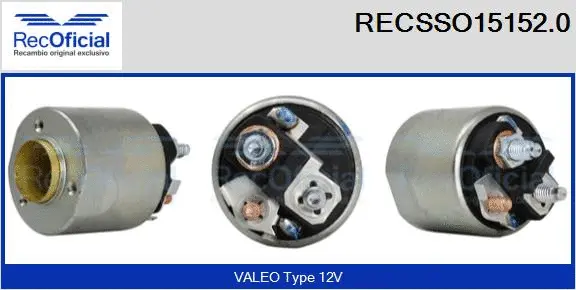 Solenoid Switch, starter (RECSSO15152.0)