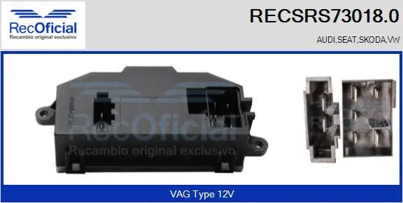 Resistor, interior blower (RECSRS73018.0)