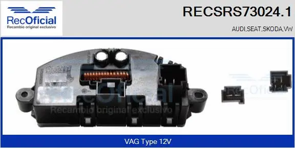 Resistor, interior blower (RECSRS73024.1)