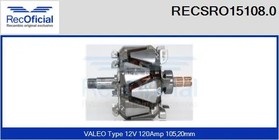 Rotor, alternator (RECSRO15108.0)