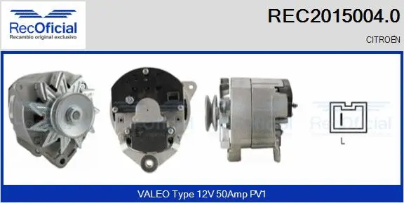 Alternator (REC2015004.0)