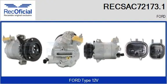 Compressor, air conditioning (RECSAC72173.1)