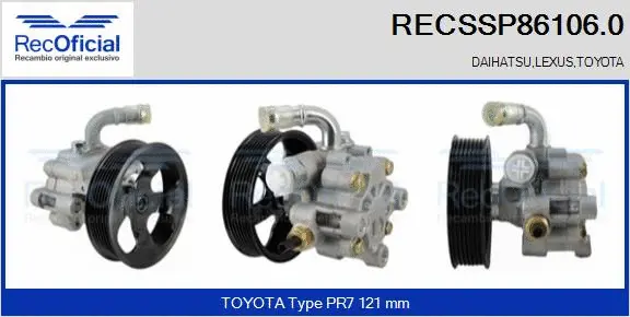 Hydraulic Pump, steering (RECSSP86106.0)
