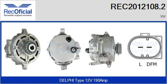 Alternator (REC2012108.2)
