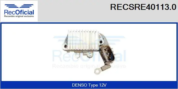 Alternator Regulator (RECSRE40113.0)