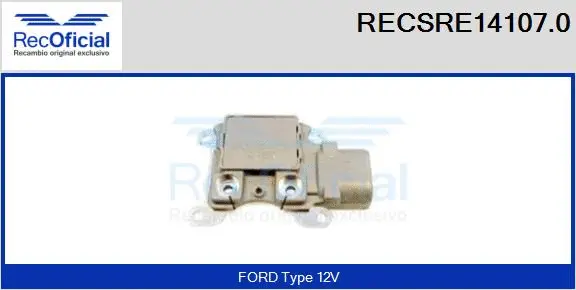 Alternator Regulator (RECSRE14107.0)