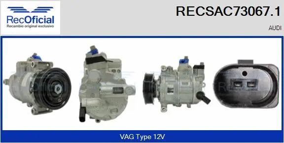 Compressor, air conditioning (RECSAC73067.1)