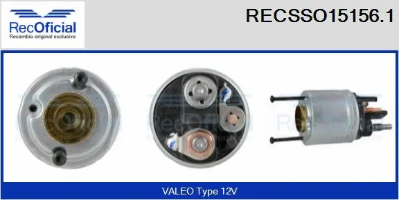 Solenoid Switch, starter (RECSSO15156.1)