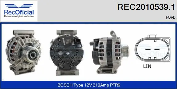 Alternator (REC2010539.1)
