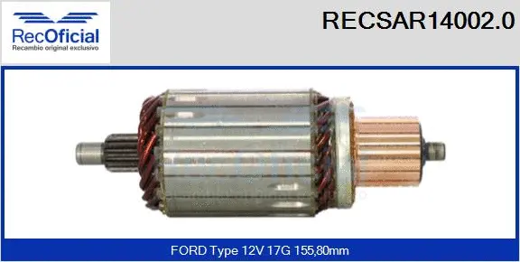 Armature, starter (RECSAR14002.0)