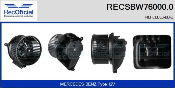 Interior Blower (RECSBW76000.0)