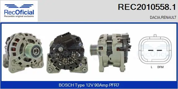 Alternator (REC2010558.1)