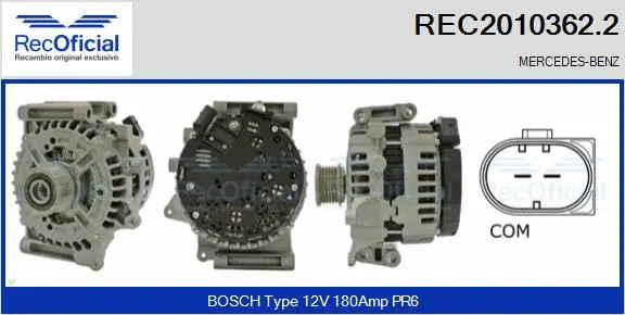 Alternator (REC2010362.2)