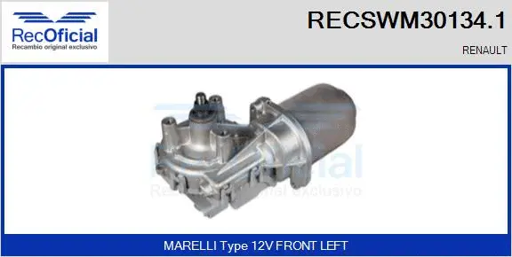 Wiper Motor (RECSWM30134.1)