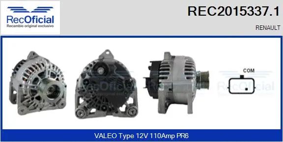 Alternator (REC2015337.1)