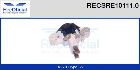 Alternator Regulator (RECSRE10111.0)