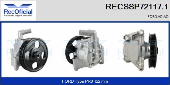 Hydraulic Pump, steering (RECSSP72117.1)