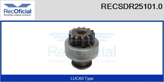 Pinion, starter (RECSDR25101.0)