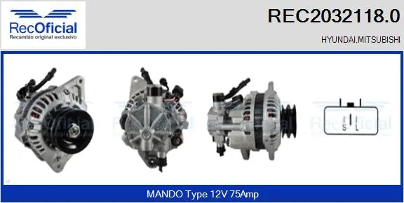 Alternator (REC2032118.0)