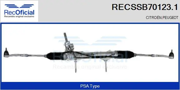 Steering Gear (RECSSB70123.1)